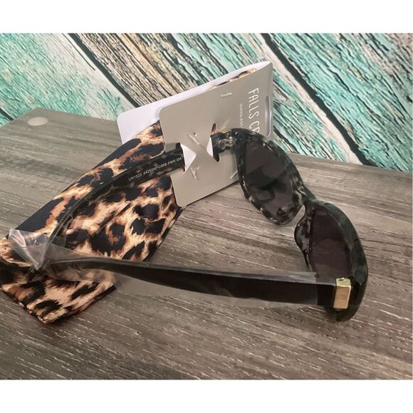 NWT Falls Creek Sunglasses Women’s Unisex Leopard Pouch UVA/UVB Protection ☀️🌞 - Picture 9 of 12